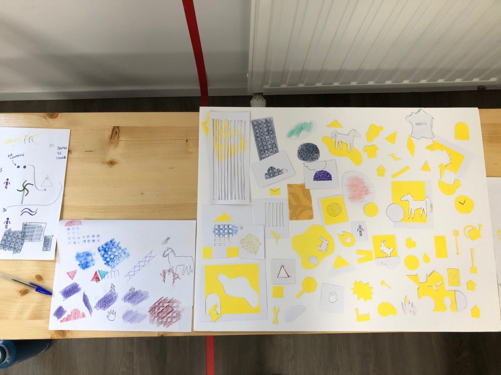 Antémonde au magasin - 2 | répertoire de forme pour une retranscription en direct des ateliers.