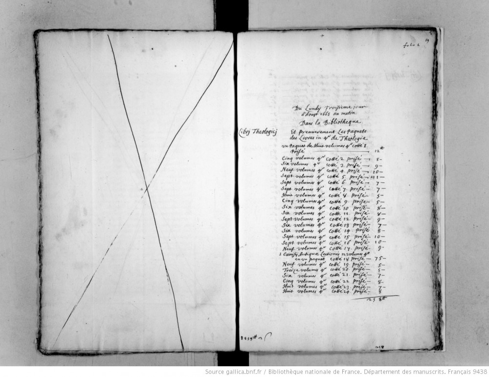 Inventaire, prisée et estimation des livres trouvés à St-Mandé, appartenant ci-devant à Mr Fouquet 2 | 