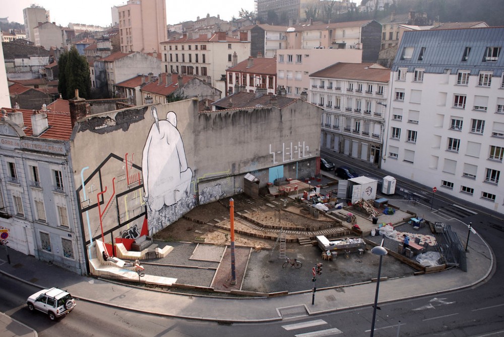 Place du géant - collectif ETC et consorts - biennale 2013 et avant | Place du géant, 2013, collectif ETC et consort