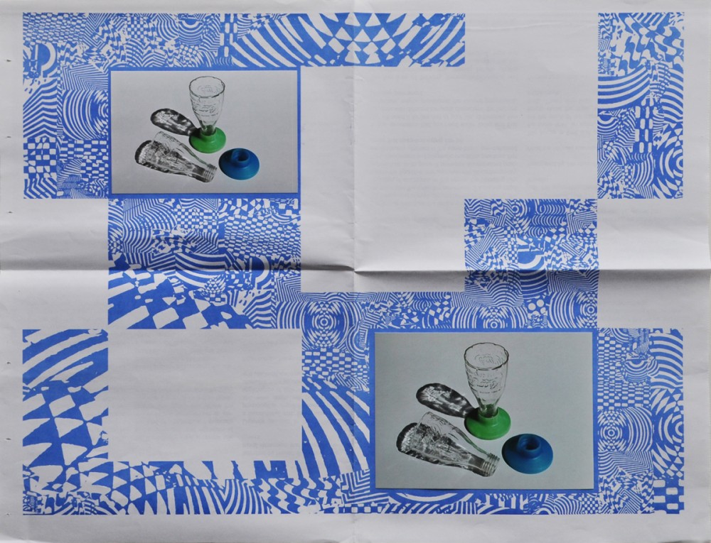 Tactical placeholder | Placeholder, 2016. Collage, c-prints and tabloid offset. 17 x 22 inches