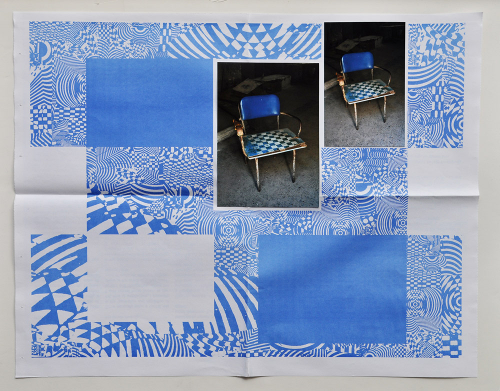 Tactical placeholder | Placeholder, 2016. Collage, c-prints and tabloid offset, 17 x 22 inches.