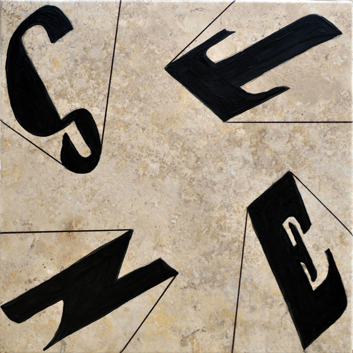 Tactical pattern | SNET – Tipografía Ayllón Cubana por Jesús Ayllón – Vinyl tile